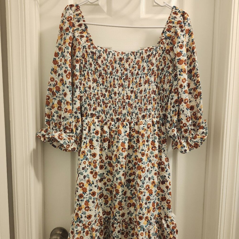 Jessica Simpson Floral Peasant Dress